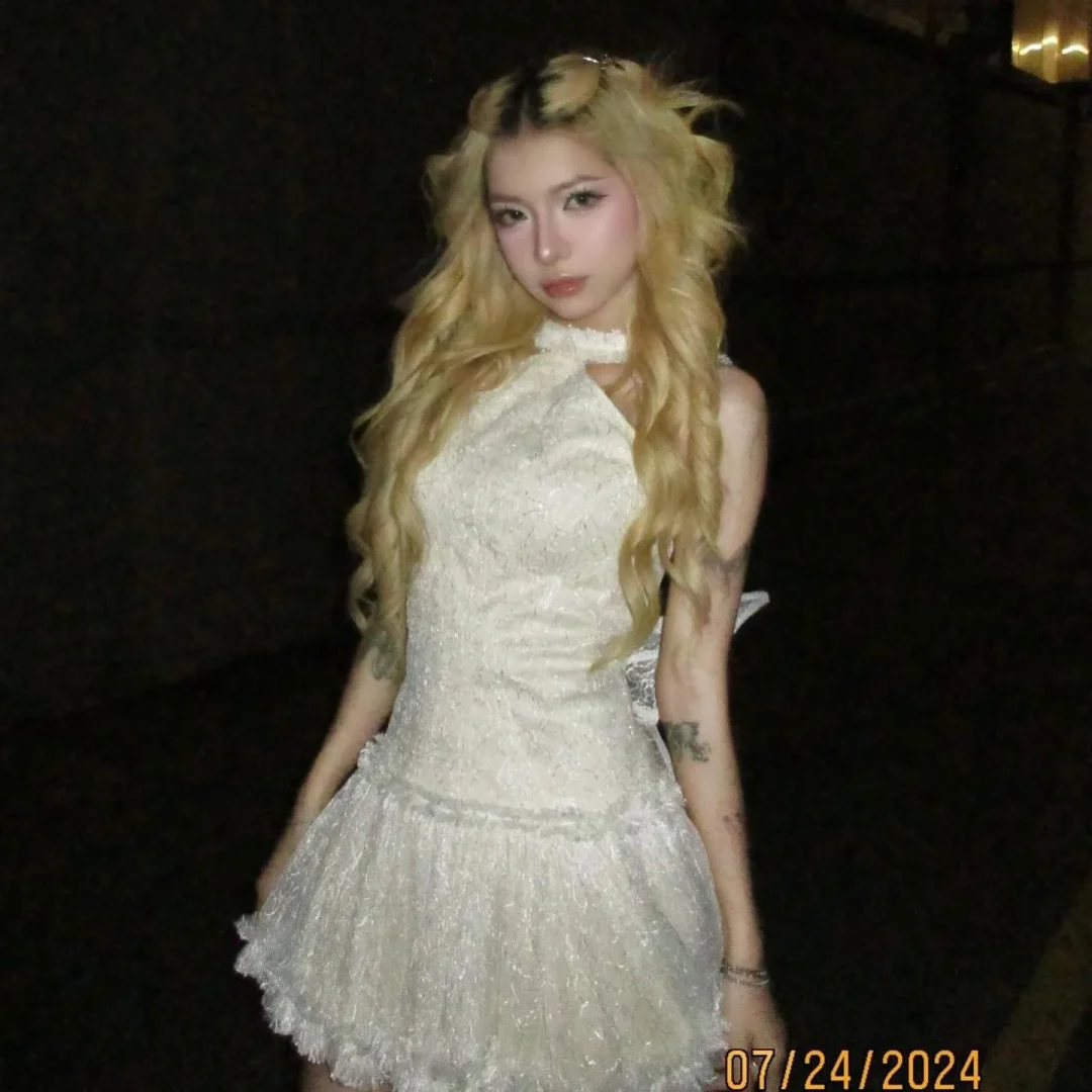 Ảnh 10 của Váy Foam Dress ren trắng LA LUNE