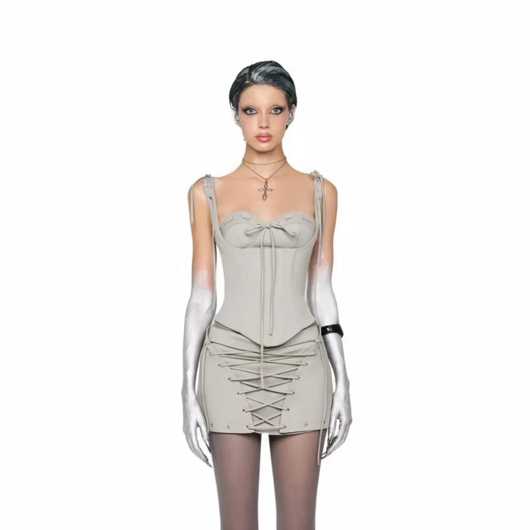 Ảnh 2 của Set váy Keira corset be nhạt nữ