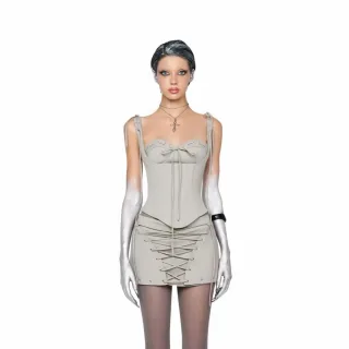 Ảnh 2 của Set váy Keira corset be nhạt nữ