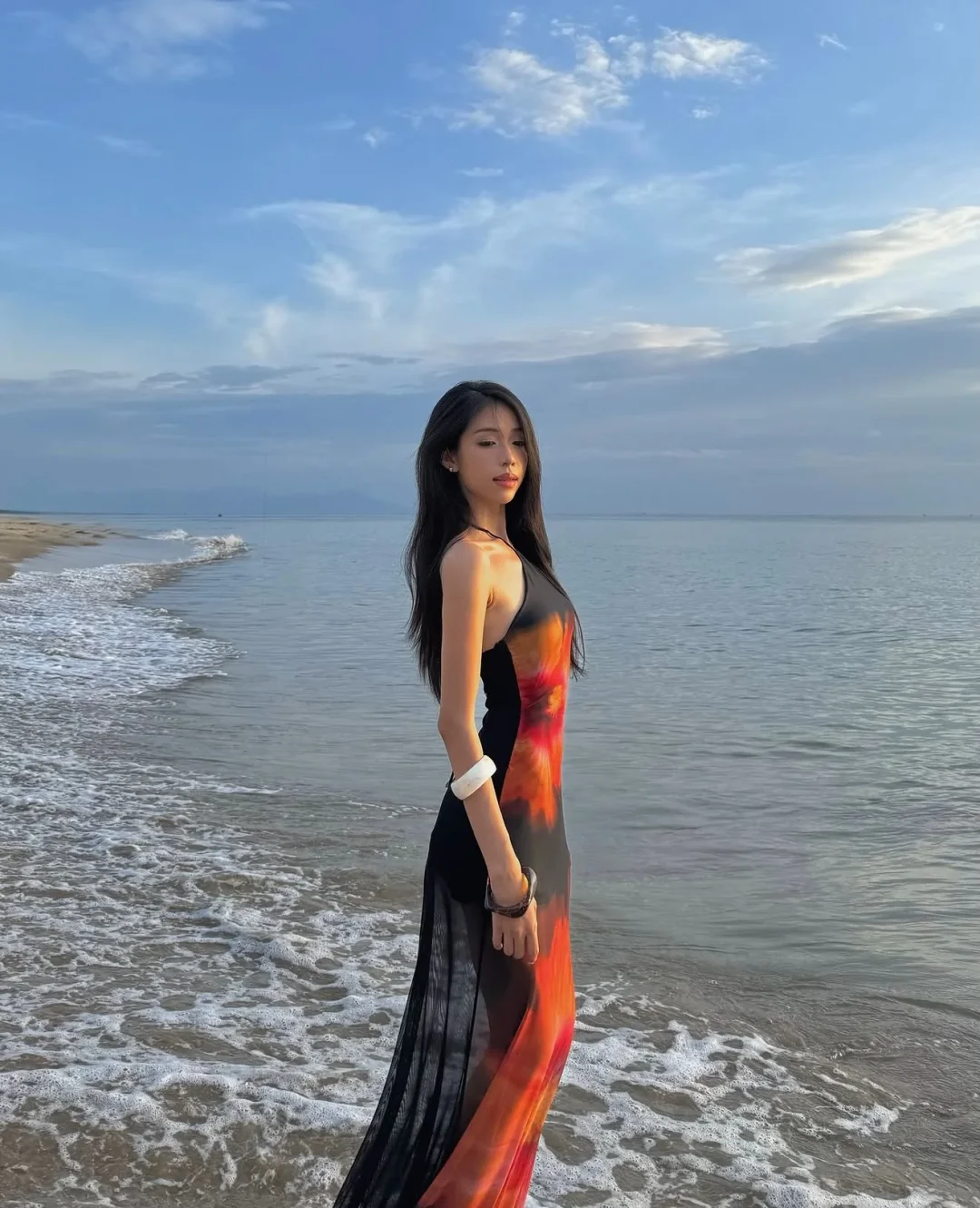Ảnh 9 của Váy maxi in hoa Solea DD0010