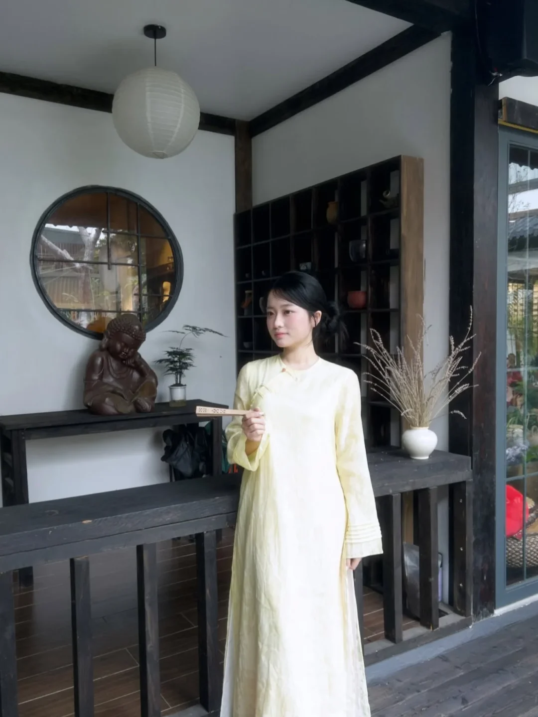 Ảnh 6 của Áo dài Thanh Anh cách tân vàng nhạt nữ