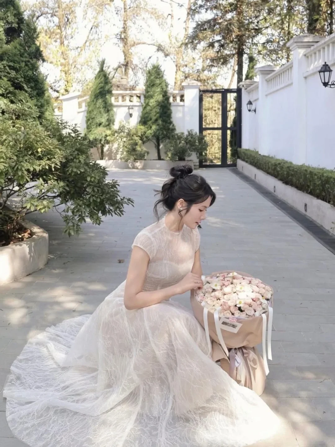 Ảnh 10 của Váy dài ren vintage Velia DK0024