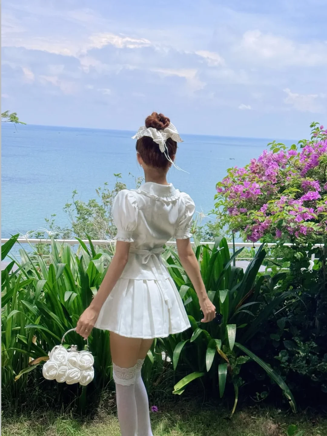 Ảnh 10 của Set Áo Váy Trắng Nữ Tính Dési Studio