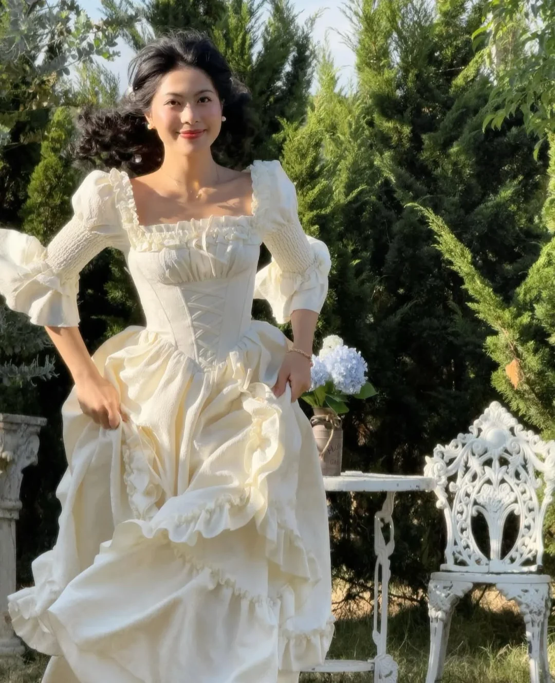 Ảnh 1 của Bộ Corset Đầm Trắng Angel’s Cradle LACEMACE