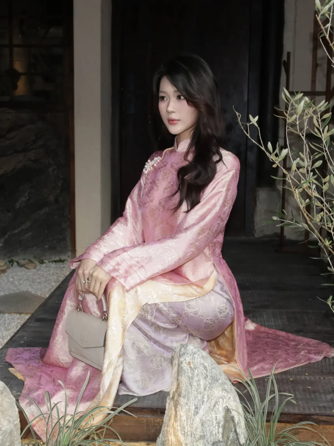Photo 10 of Áo dài lụa hồng pastel Mộng Uyển