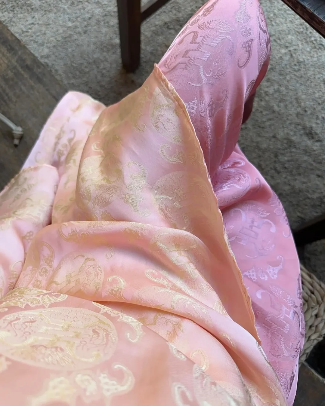 Photo 9 of Áo dài 4 tà cam hồng Renée Studio
