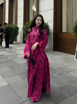 Ảnh 2 của Áo dài hồng Mãn Anh Đường freesize