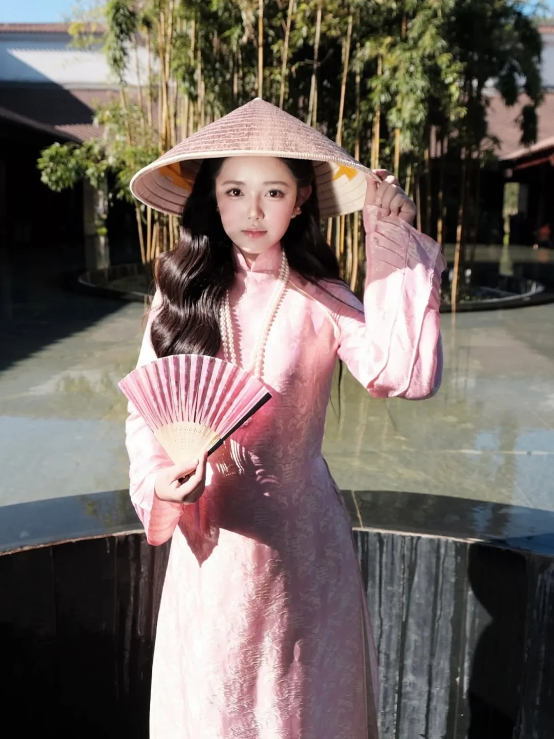 Photo 5 of Áo dài lụa hồng pastel Mộng Uyển