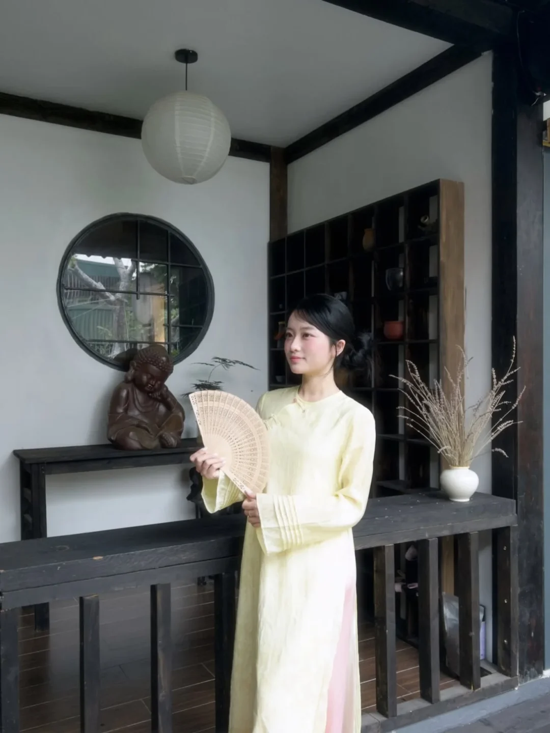 Ảnh 5 của Áo dài Thanh Anh cách tân vàng nhạt nữ